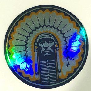 Chief Illiniwek Fighting Illini Holographic Decal